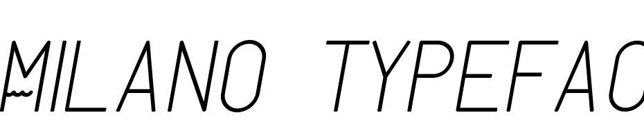Milano Typeface Font Download Free